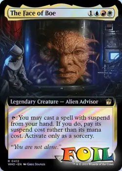 The Face of Boe (Extended Art) 0412 MTG WHO Rare NP Foil - Image 1