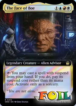The Face of Boe (Extended Art) 0412 MTG WHO Rare NP Foil - Image 2
