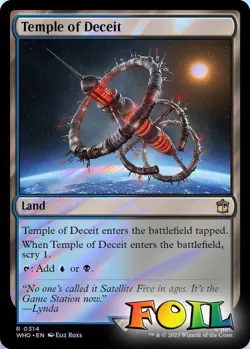 Temple of Deceit 0314 MTG WHO Rare NP Foil - Image 1