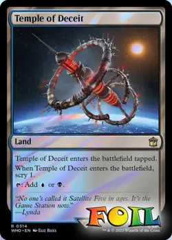 Temple of Deceit 0314 MTG WHO Rare NP Foil - Image 2