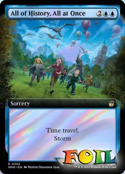 All of History, All at Once Extended Art 0352 MTG WHO Rare NP Foil - Image 1