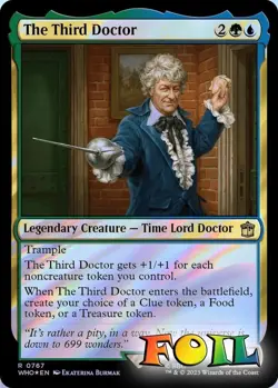 The Third Doctor (Surge Foil) 0767 MTG WHO Rare NP Foil - Image 1