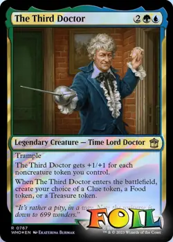 The Third Doctor (Surge Foil) 0767 MTG WHO Rare NP Foil - Image 2