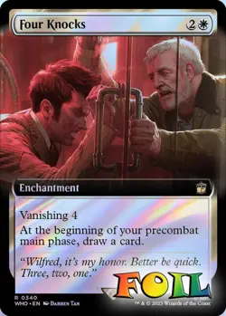 Four Knocks (Extended Art) 0340 MTG WHO Rare NP Foil - Image 1