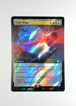 Time Wipe (Extended Art) (Surge Foil) 1069 MTG WHO Rare NP Foil - Image 2