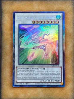 Yugioh Accel Synchro Stardust Dragon MAZE-EN019 Collector Rare 1st Ed NM - Image 2