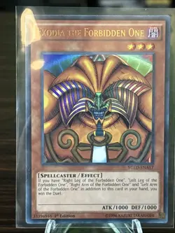 Yugioh Exodia The Forbidden One Complete Set YGLD-ENA17/21 1st Edition Mint - Image 2
