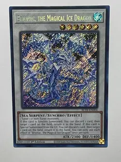 Yugioh! Brionac, the Magical Ice Dragon, BLTR-EN004, Secret Rare, 1st Edition - Image 1