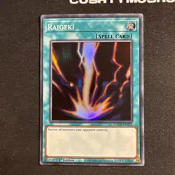 YUGIOH RAIGEKI SUPER RARE SDCH-EN021 1ST EDITION - Image 2