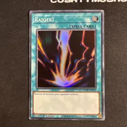 YUGIOH RAIGEKI SUPER RARE SDCH-EN021 1ST EDITION - Image 5