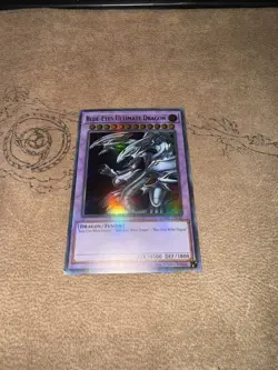 Yugioh Blue-Eyes Ultimate Dragon LDK2-ENK40 Unlimited Ultra Rare Near Mint - Image 1