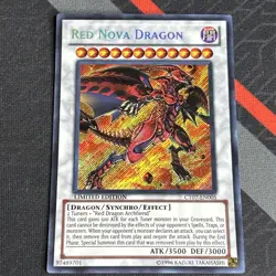 Yugioh Card Red Nova Dragon CT07-EN005 LIMITED EDITION Secret Rare - Image 2