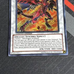 Yugioh Card Red Nova Dragon CT07-EN005 LIMITED EDITION Secret Rare - Image 4