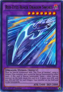 1x (EX) Red-Eyes Black Dragon Sword - DRL3-EN066 - Ultra Rare - 1st Edition  YuG - Image 2