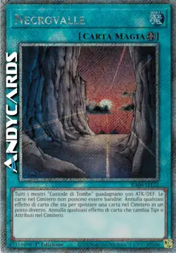NECROVALLE (Necrovalley) • Secret Platinum • RA04 IT122 • 1Ed • Yugioh ANDYCARDS - Image 1