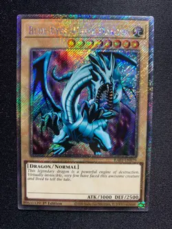 Yu-Gi-Oh! | Blue-Eyes White Dragon RA03-EN079 Bonanza Platinum Secret | Mint - Image 1