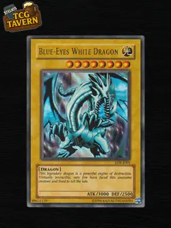 Yu-Gi-Oh Blue-Eyes White Dragon LOB-E001 Ultra Rare Unlimited EU 2002 - Image 1