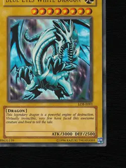 Yu-Gi-Oh Blue-Eyes White Dragon LOB-E001 Ultra Rare Unlimited EU 2002 - Image 7
