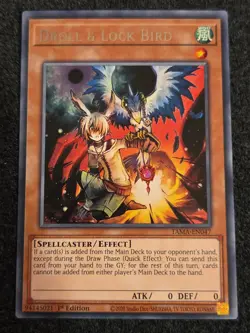 Yugioh! Droll & Lock Bird TAMA-EN047 Rare 1st Edition NM - Image 2
