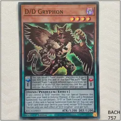 D/D Gryphon - BACH-EN013 - Super Rare 1st Edition Yugioh - Image 1