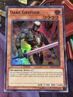Yu-Gi-Oh! Dark Grepher - DASA-EN042 - Super Rare - Unlimited - LP - Image 1