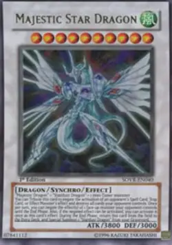 Lightly Played Majestic Star Dragon - SOVR-EN040 - Ultra Rare - Unlimited Editio - Image 1