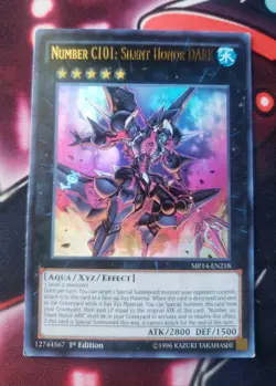 Yugioh Number C101: Silent Honor DARK MP14-EN218 1st Edition NM - Image 2