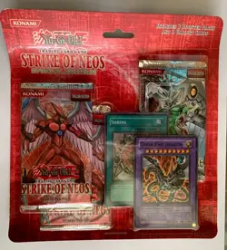 Yugioh Strike Of Neos Special Edition Blister Set With 3 Packs And 2 LE Cards - Image 1