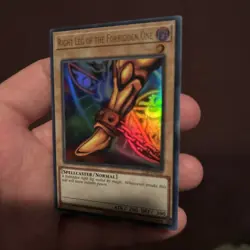 Yugioh Right Leg of the Forbidden One LOB-EN120 Exodia Ultra Rare Pack Fresh! NM - Image 9
