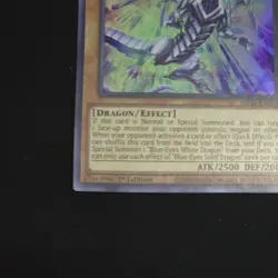 Yugioh - Blue-Eyes Solid Dragon - Ultra Rare Holographic - 1st Edition Near Mint - Image 11