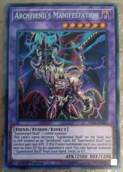 Yugioh Archfiend’s Manifestation FIGA-EN034 Secret Rare 1st Ed NM - Image 2