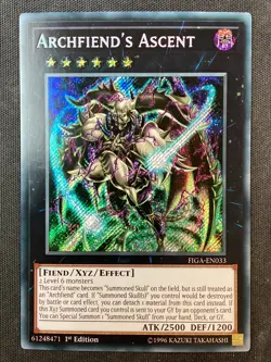 Yu-Gi-Oh TCG #FIGA-EN033 Archfiend's Ascent 1st Edition Secret Rare NM - Image 1