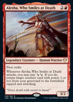 Alesha, Who Smiles at Death - Near Mint MTG Commander 2020 Ikoria - Image 1