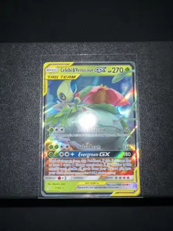 Celebi & Venusaur GX 1/181 Ultra Rare - SM - Team Up Pokemon Card [Near Mint] - Image 1