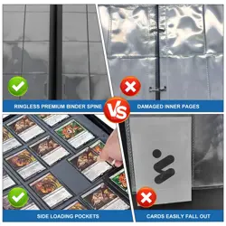 Trading Card Binder for One Piece Cards,16 Pocket with 32 Sleeves up to 1024 ... - Image 7