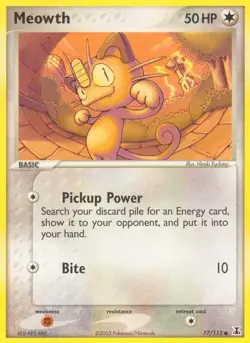 Meowth 77/113 Delta Species Pokemon Card NM - Image 1