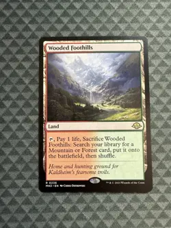 MTG Wooded Foothills #0236 Rare Modern Horizons 3 (MH3) - Image 1
