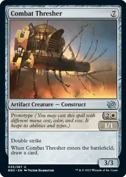 Combat Thresher, The Brothers' War #35 MTG FOIL - Image 1