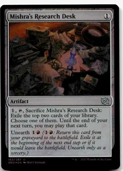 Mishra's Research Desk, The Brothers' War #162 MTG FOIL - Image 1