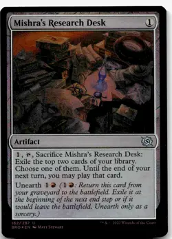 Mishra's Research Desk, The Brothers' War #162 MTG FOIL - Image 2