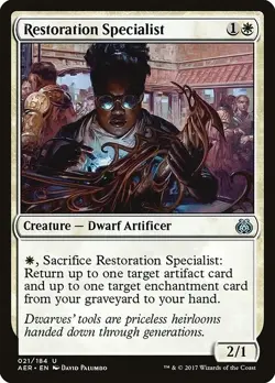 Restoration Specialist , Aether Revolt , #21 MTG Uncommon - Image 1