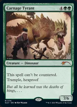 FOIL Carnage Tyrant | MtG Magic Secret Lair Drop | English | Near Mint-Mint NM-M - Image 1