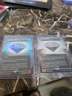Magic The Gathering Sonic The Hedgehog Secret Lair Chaos Emerald Cyan and White - Image 4
