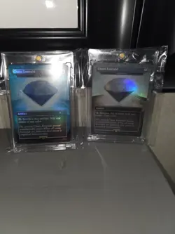 Magic The Gathering Sonic The Hedgehog Secret Lair Chaos Emerald Cyan and White - Image 5