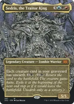 Sedris, the Traitor King (Borderless) -Foil Light Play MTG Double Masters 2022 - Image 1