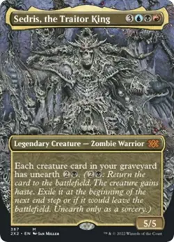 Sedris, the Traitor King (Borderless) -Foil Light Play MTG Double Masters 2022 - Image 2
