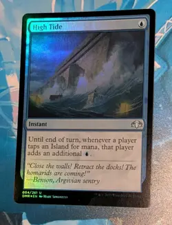 MTG *FOIL * Dominaria Remastered Uncommon HIGH TIDE NM - Image 2