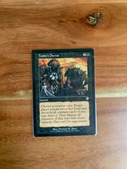 x1 MTG Tsabo's Decree LP INVASION Rare Card #129 Magic the Gathering - Image 1
