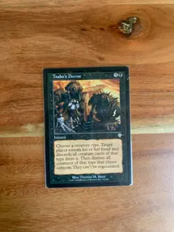 x1 MTG Tsabo's Decree LP INVASION Rare Card #129 Magic the Gathering - Image 2