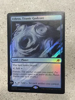 Magic The Gathering Edge of Eternities Uthros Titanic Godcore Foil - Image 4